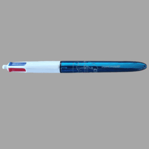 Stylo BIC® 4 Couleurs - Bleu _ Gravure pour les gauchers _ Chapelle de Ronchamp