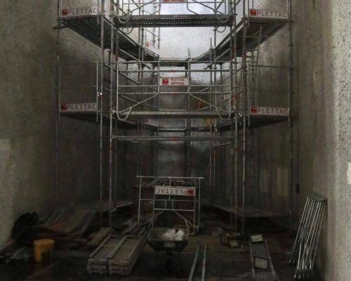 Les travaux de rénovation intérieure de la chapelle ont débuté. Les travaux de rénovation intérieure de la chapelle ont débuté.
